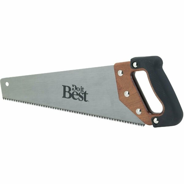 All-Source 15 In. L. Blade 9 PPI Wood, Rubberized Grip Handle Hand Saw 262SS18R